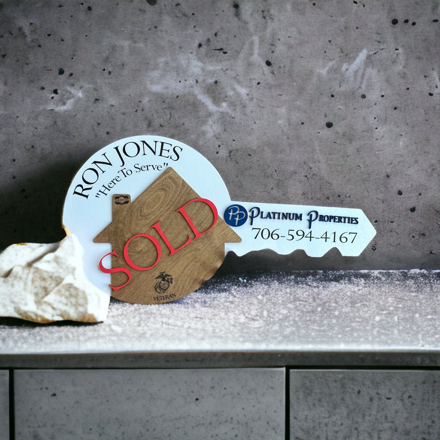 Realtor logo Sold key