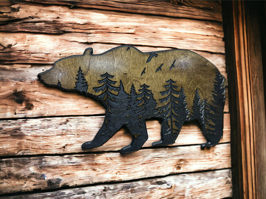 Wooden Nature Bear