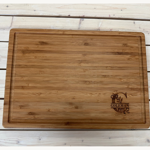 Engraved Bamboo Cutting board