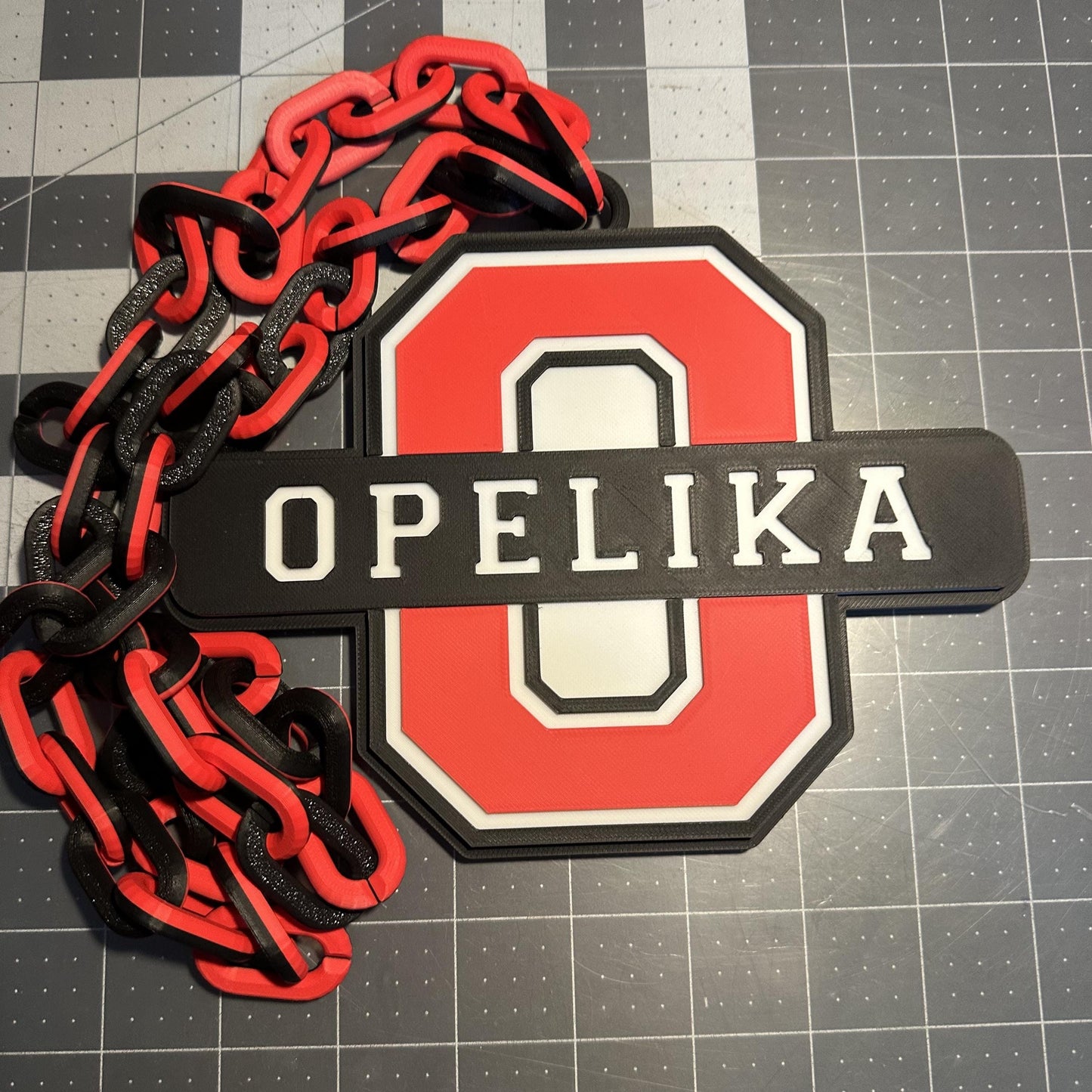 Custom Big Chain Pendant – Personalized 7.5” Wide Statement Necklace | Custom Logo Jewelry for Clubs, Teams, Parties & Events