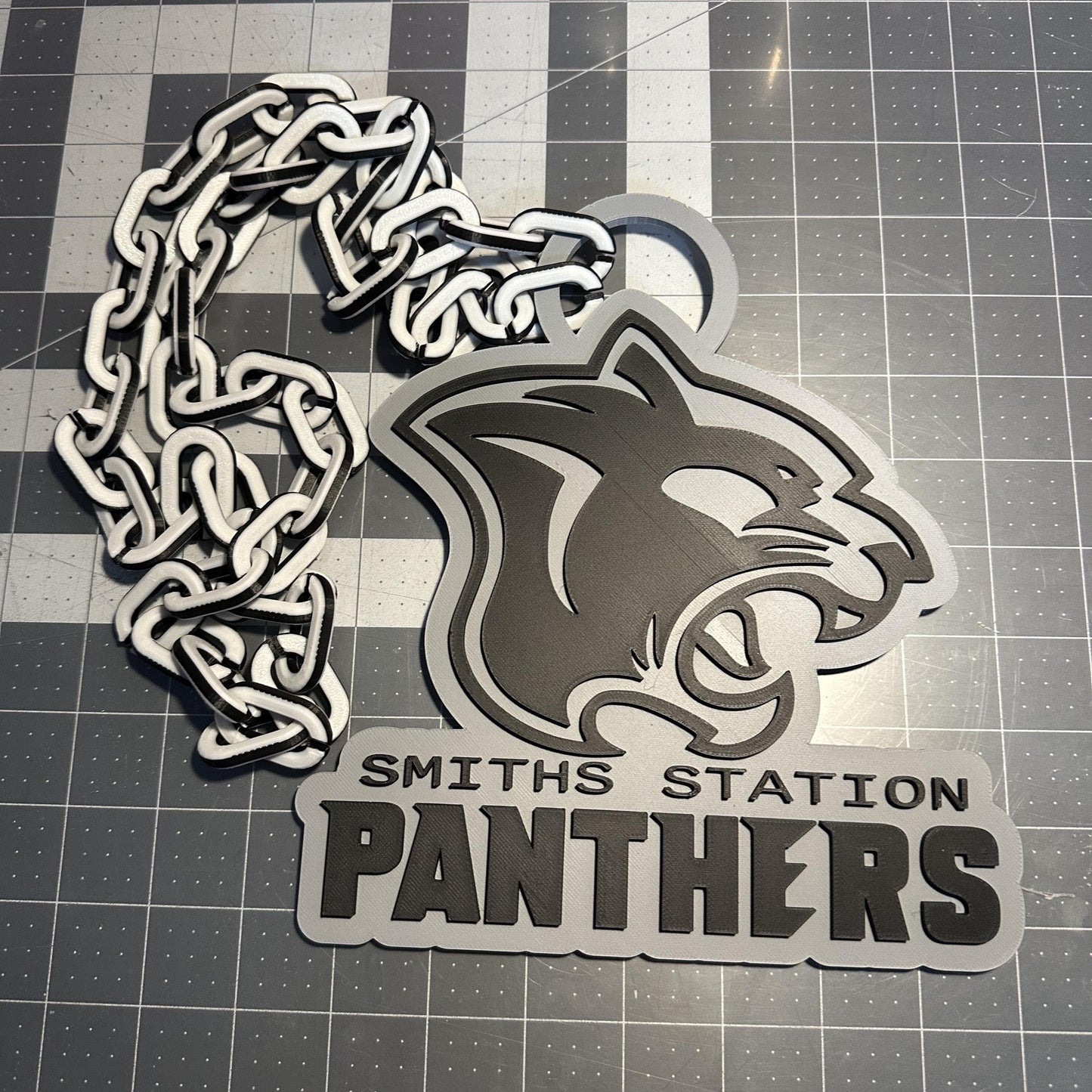 Custom Big Chain Pendant – Personalized 7.5” Wide Statement Necklace | Custom Logo Jewelry for Clubs, Teams, Parties & Events