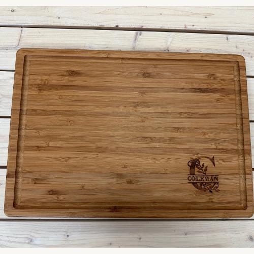 Engraved Bamboo Cutting Board, Personalized wedding gift, Housewarming gift