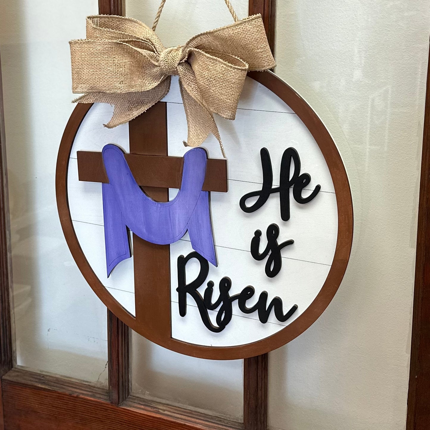 He is Risen Door Hanger