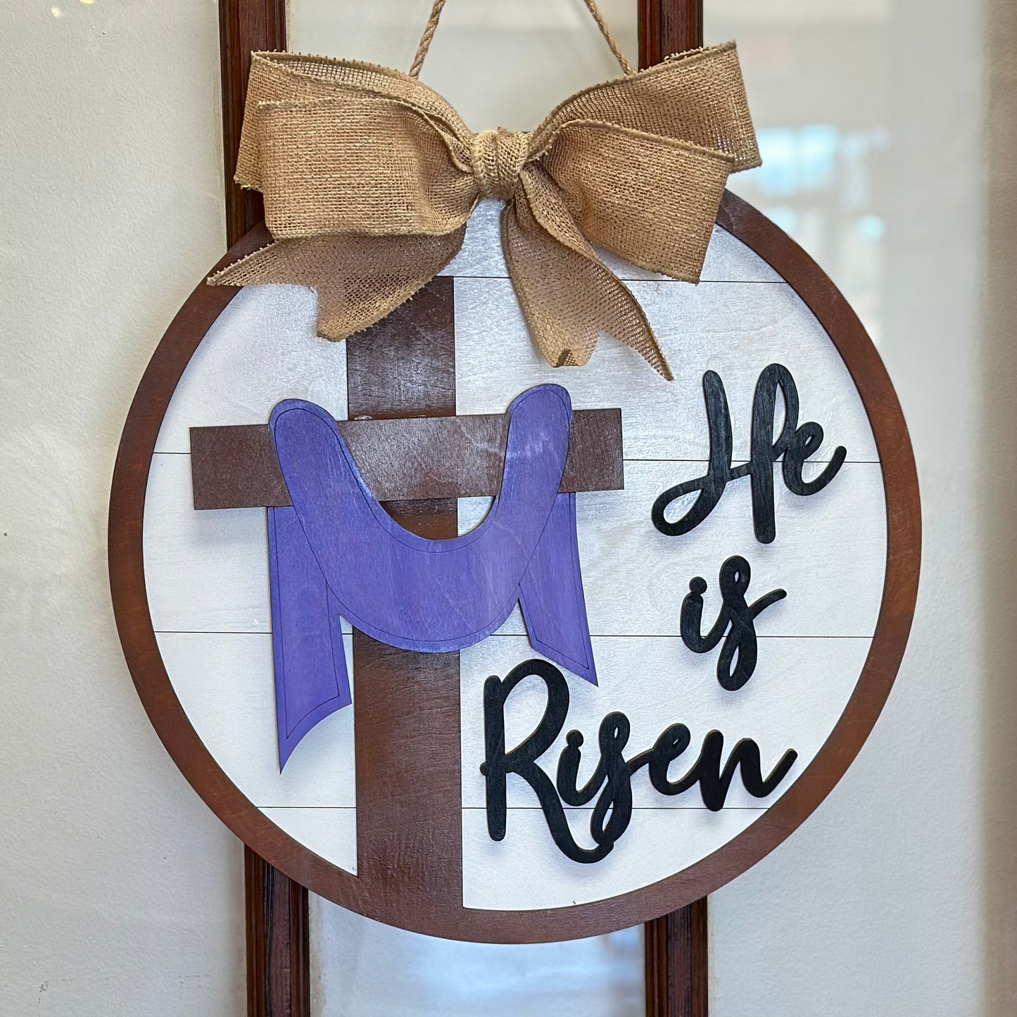 He is Risen Door Hanger