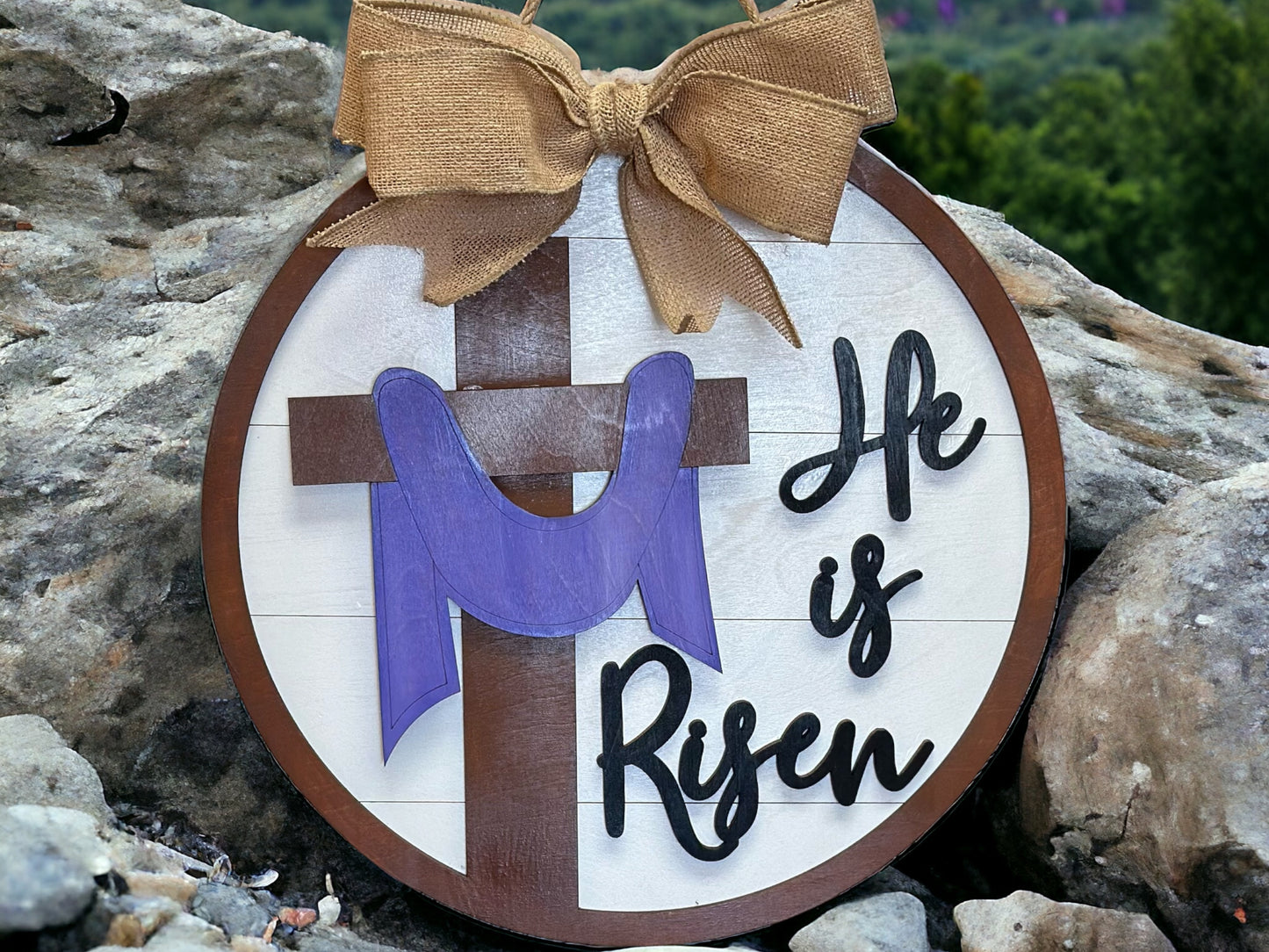 He is Risen Door Hanger