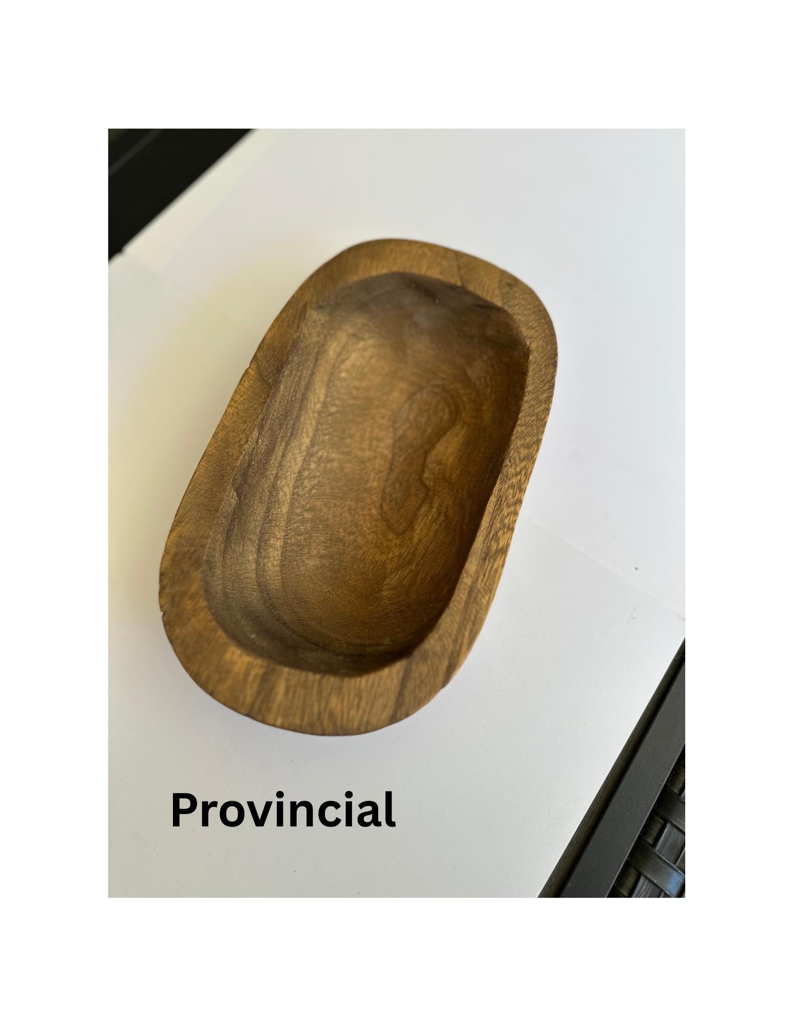 Personalized Wooden Dough Bowl – Handcrafted Rustic Decor | Custom Engraved & Stain Options | Farmhouse Centerpiece or Gift