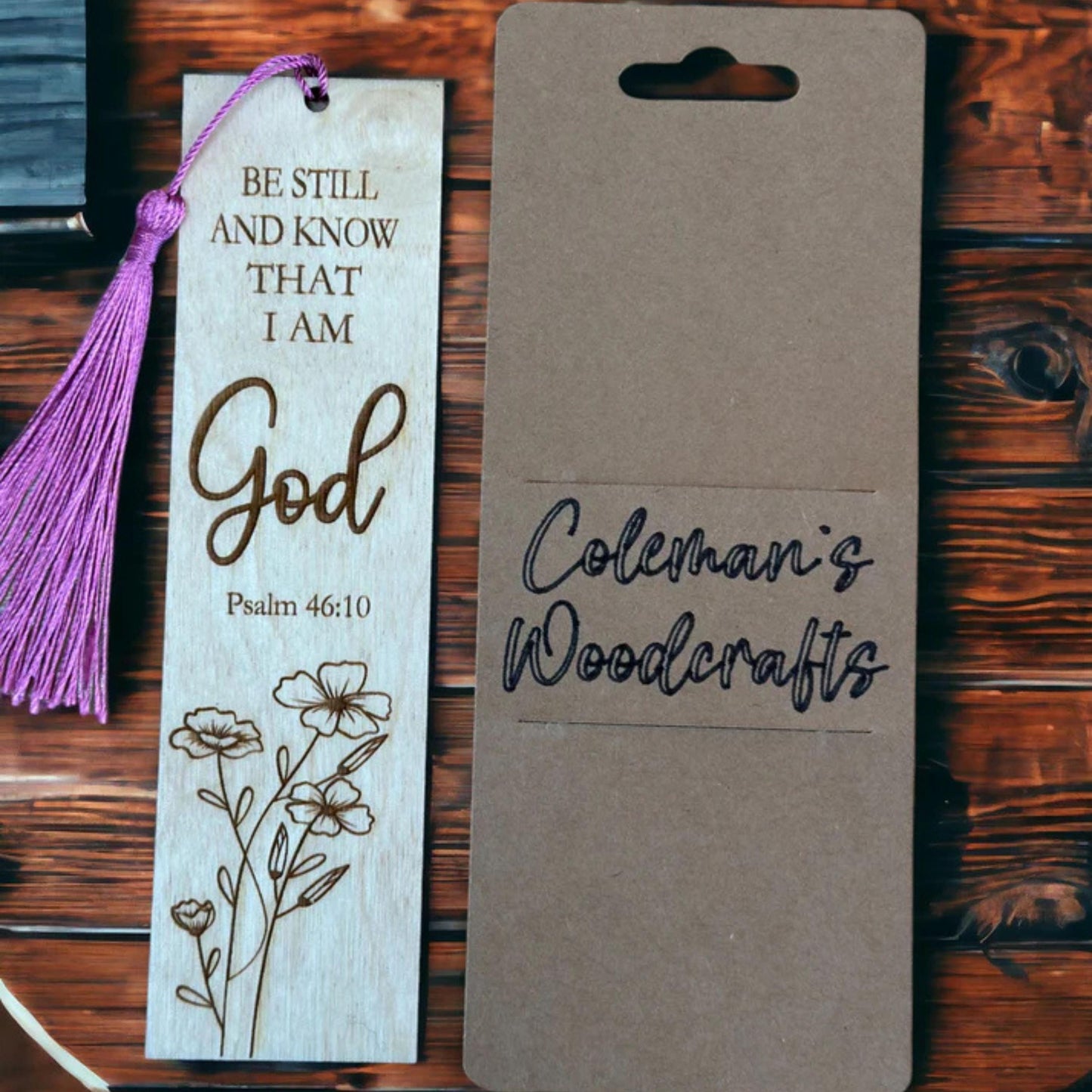 Wooden Bookmark with Inspirational Quote, Choose Your Motivational Saying, Book Lover Gift, Present for Teacher, Bible Bookmark with Tassel