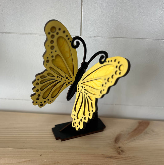 Wooden Standing Butterfly