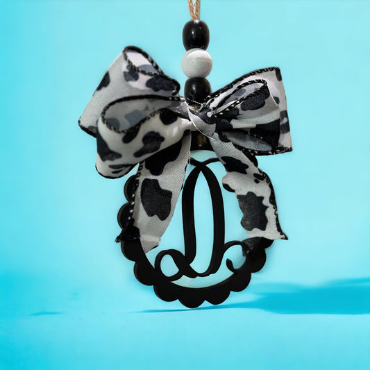 Customizable Monogram Car Charm