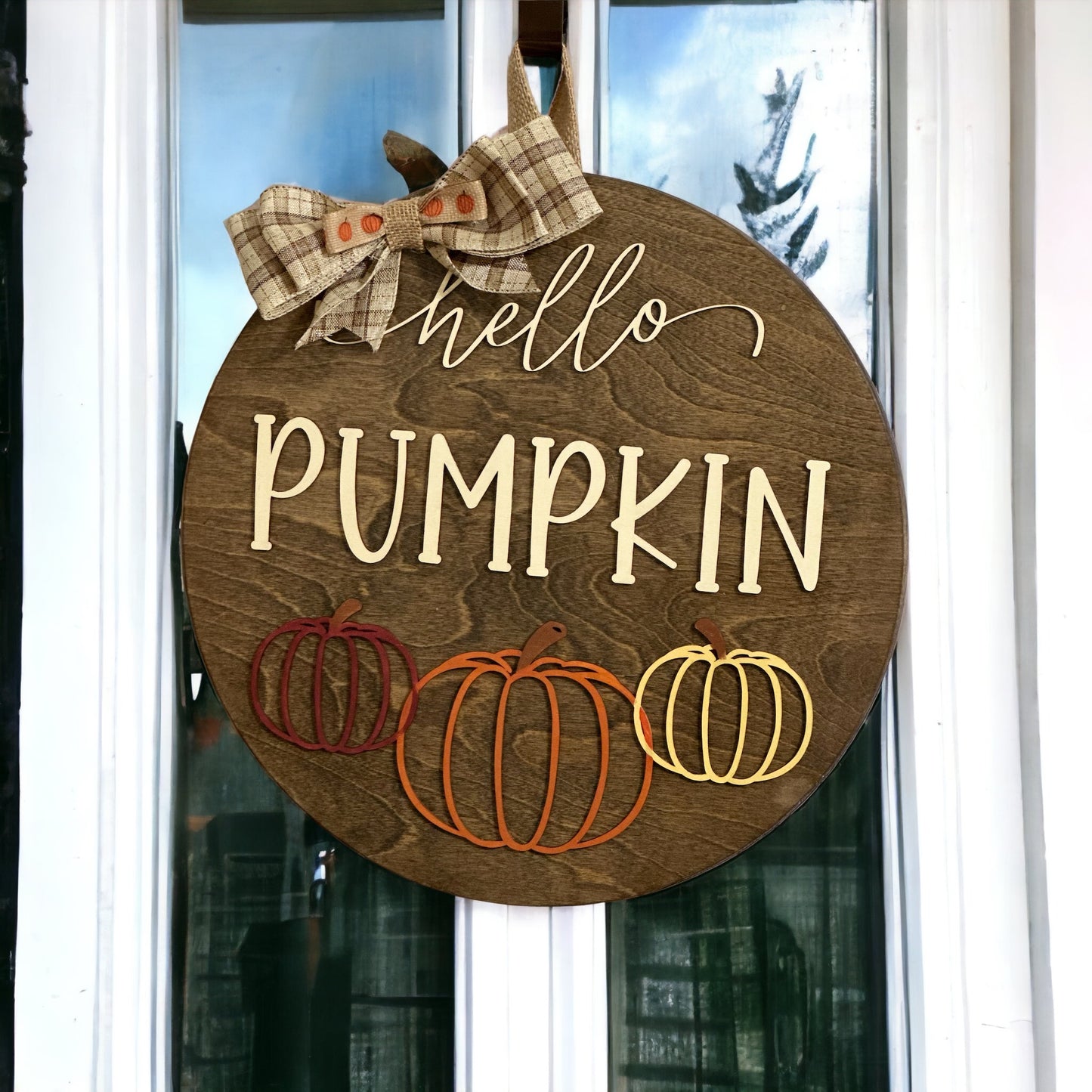 Hello Pumpkin Door Hanger