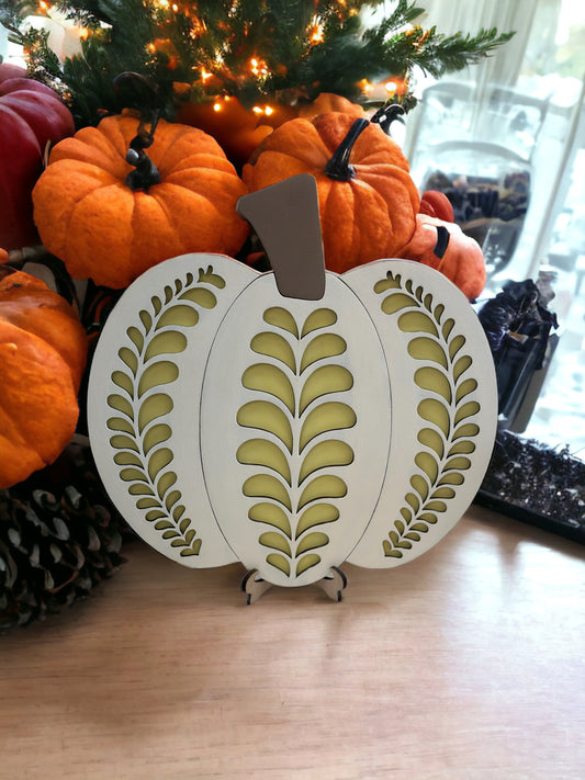 Decorative Wooden Pumpkin